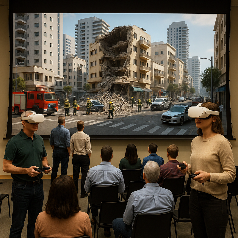 המחשת תרגול חירום וסימולציות במציאות מדומה מבית פרומיקסט